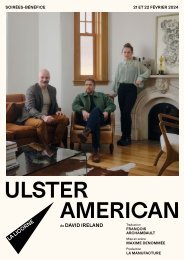 Programme complet - Ulster - Soirées-bénéfice