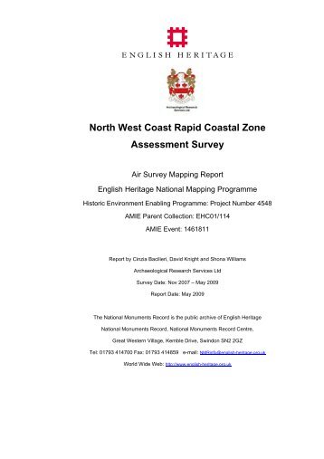 North West Coast Rapid Coastal Zone ... - English Heritage