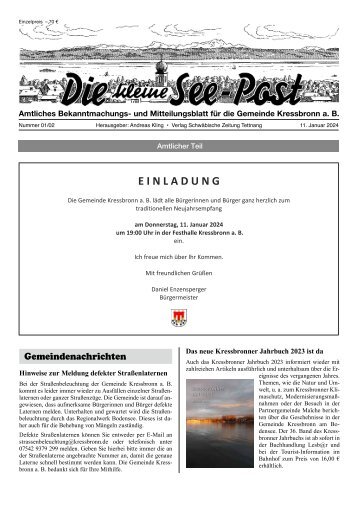 21.02.2024 Die kleine See-Post
