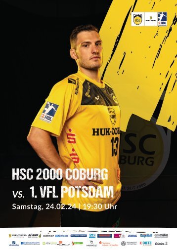 Spielheft HSC 2000 Coburg vs. 1. VfL Potsdam 
