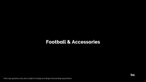 Brand Addition - Football Products 2024