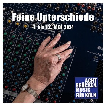 ACHT BRÜCKEN | Musik für Köln-Festivalbroschüre 2024