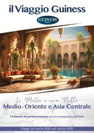 Le Mille e una Notte - Medio-Oriente e Asia Centrale - Guinesstravel 2024-2025