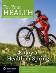 Marshall Medical Presents For Your Health - Spring 2024