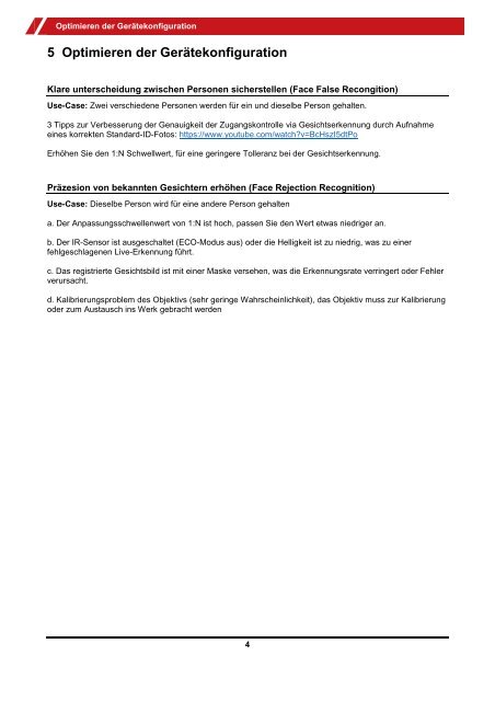 Hikvision DACH Face Recognition Information