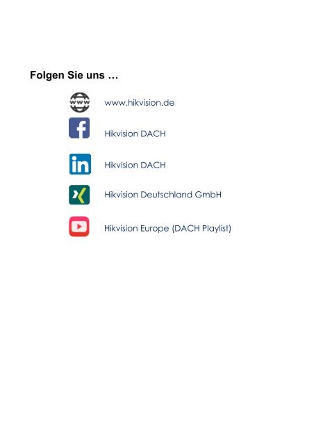 Hikvision DACH Face Recognition Information