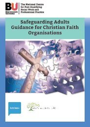 Safeguarding Adults Guidance for Christian Faith Organisations