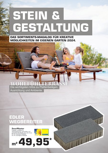 Gartenkatalog 2024 - Online-Sortimentsmagalog - Stein & Gestaltung