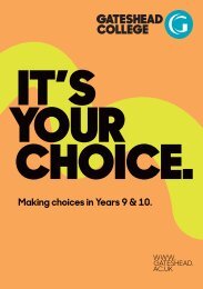 Making choices Year 9 & 10 24/25