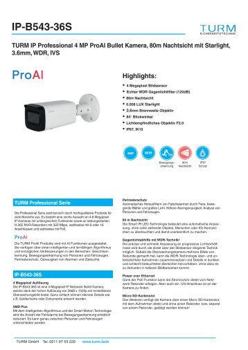 IP-B543-36S Datenblatt