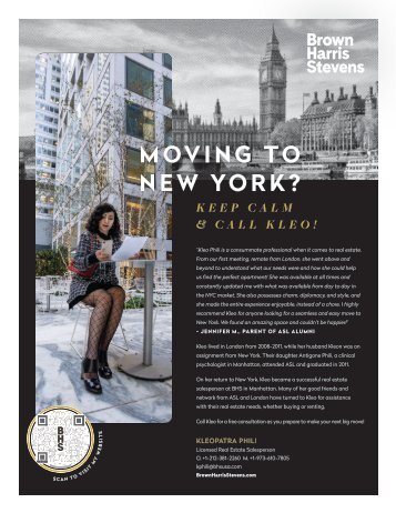 Kleo Phili – Moving from London to New York