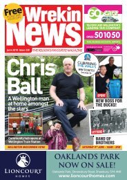 Chris Ball Interview in Wrekin News