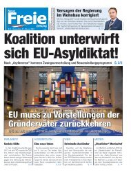 Koalition unterwirft sich dem EU-Asyldiktat!