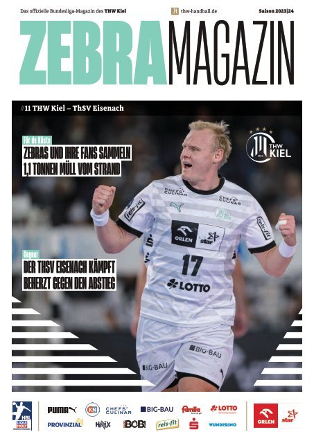 ZEBRA Hallenheft THW Kiel vs. ThSV Eisenach, 25.02.2024 in Kiel
