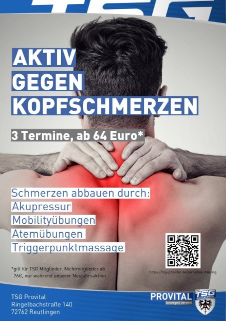 Aktiv gegen Kopfschmerzen TSG PROVITAL 02 2024