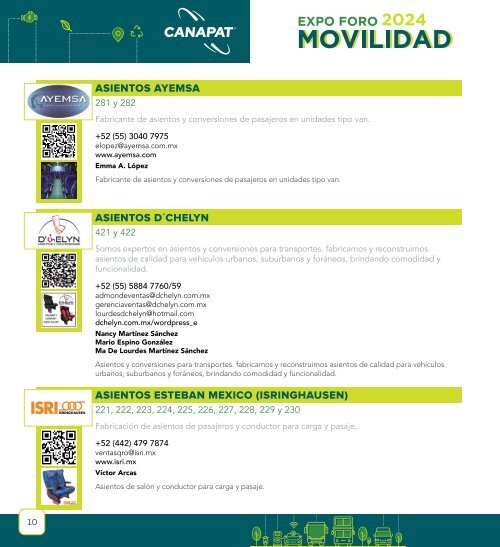 DIRECTORIO EXPO FORO MOVILIDAD 2024