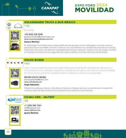 DIRECTORIO EXPO FORO MOVILIDAD 2024