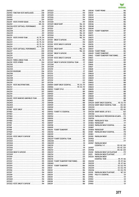 ERIMA Teamsport 2024 Frankreich (francais)