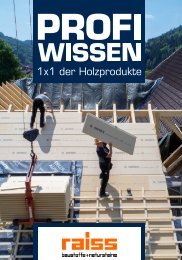 1x1 der Holzprodukte - Raiss