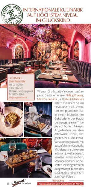 Servus in Wien_Gourmet Guide_März 2024