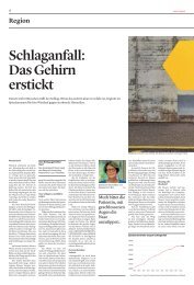 Bieler Tagblatt: Schlaganfall - Das Gehirn erstickt