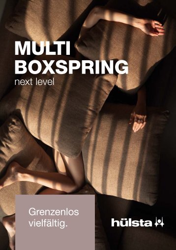 hülsta Broschüre Multi Boxspring DE