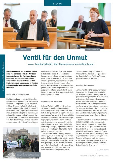 Landtagskurier, Ausgabe 1/2024