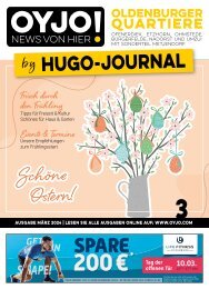 Stadtmagazin Oldenburg - Oldenburger Quartiere - Hugo-Journal