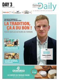 Salon du Fromage et des Produits Laitiers 2024 - Edition DAY 3