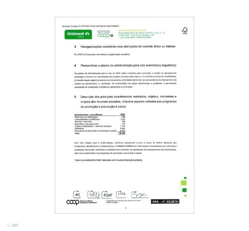 RELATORIO DE GESTAO UNIMED GOIÂNIA 2023 