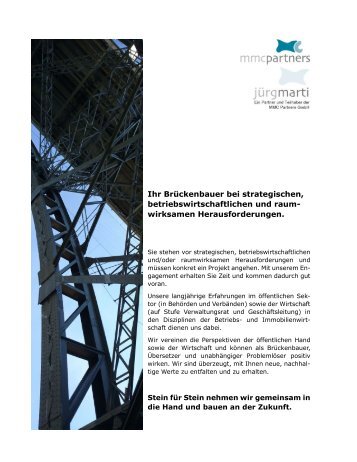 Kundenbroschüre MMC Partners GmbH und Jürg Marti (Stand 26.2.2024)