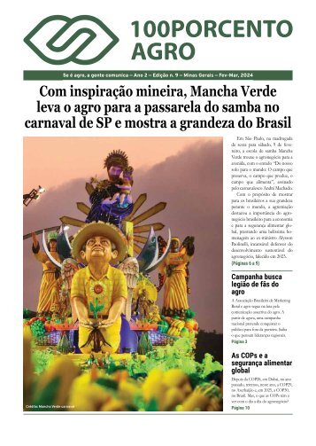 JORNAL 100PORCENTOAGRO - Ano 2 - Ed. n. 9 - Fev/Mar, 2024