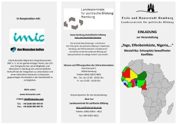 EINLADUNG „Togo, Elfenbeinküste, Nigeria,…“ - IMIC