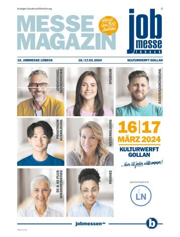 Das MesseMagazin zur jobmesse lübeck 2024