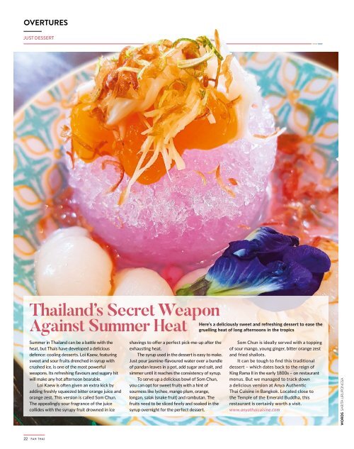 Fah Thai Magazine - Inflight Magazine of Bangkok Airways Issue Mar-Apr 2024