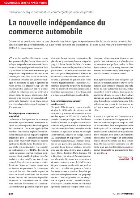 AUTOINSIDE Édition 3 – Mars 2024