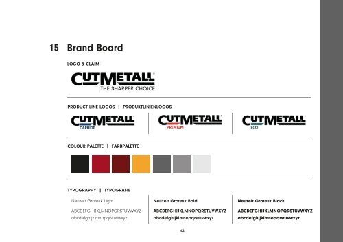 CUTMETALL Brandbook