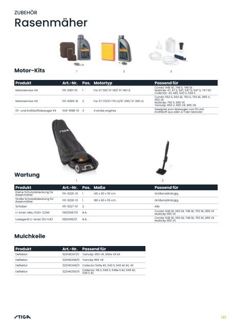 STIGA Produktsortiment 2024 - Rasenmäher und Akku-Gartengeräte bei Deterding