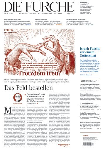 DIE FURCHE 20.07.2023