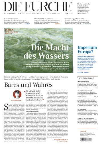 DIE FURCHE 10.08.2023