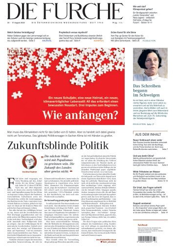 DIE FURCHE 17.08.2023