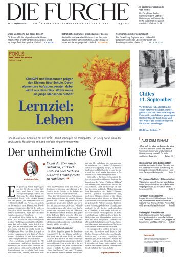 DIE FURCHE 07.09.2023