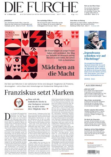 DIE FURCHE 05.10.2023