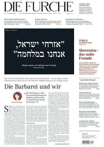 DIE FURCHE 12.10.2023