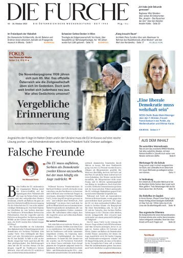 DIE FURCHE 25.10.2023