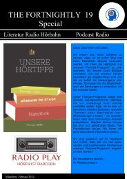 Newsletter Special – Literaturradio Hörbahn