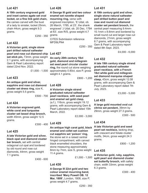 Gorringe's Spring Fine Sale - 12th March 2024 starting 10am