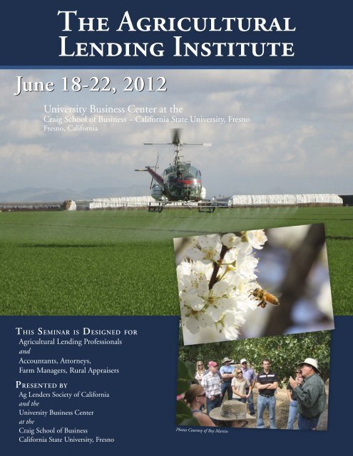 June 18-22, 2012 - The Agricultural Lending Institute