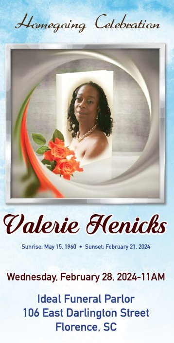Valerie Henicks Memorial Program