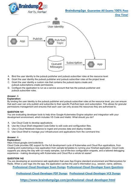 [2024-Feb-New]Braindump2go Professional-Cloud-Developer PDF Dumps(102-268)